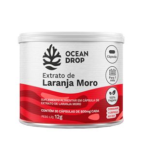 Extrato de Laranja Moro Ocean Drop 30 Cápsulas Extrato de Laranja Moro Ocean Drop 30 Cápsulas