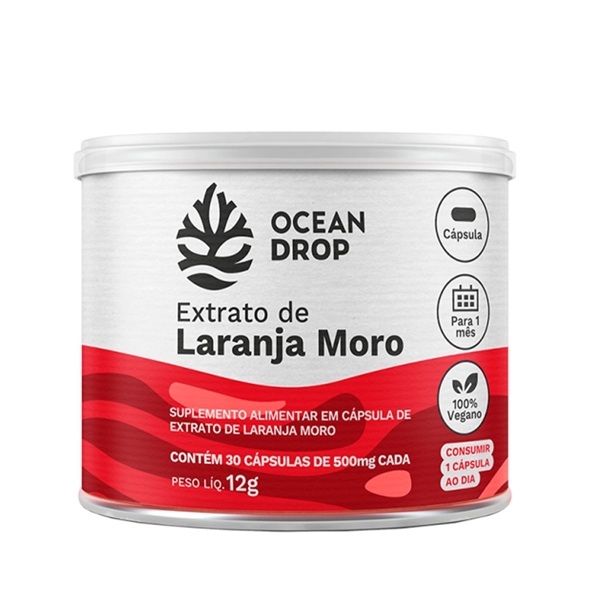 Extrato de Laranja Moro Ocean Drop 30 Cápsulas
