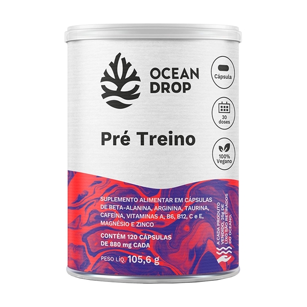 Pré-treino Ocean Drop 120 Cápsulas