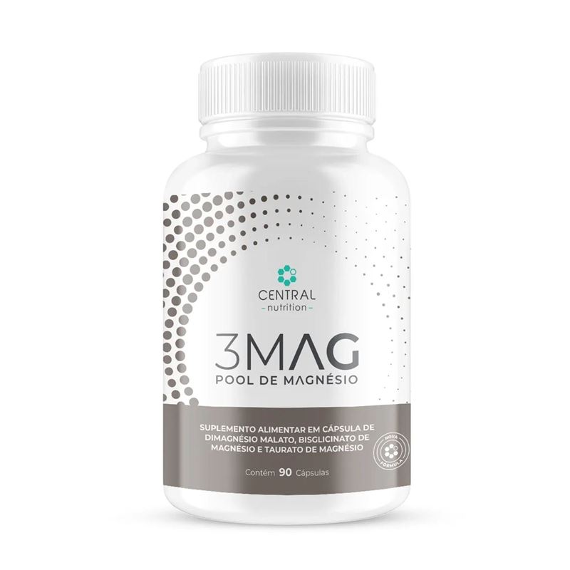 3Mag - Pool de Magnésio Central Nutrition 60 Cápsulas