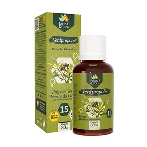 Verdprópolis - Solução Alcoólica 15% Fauna & Flora 30ml Verdprópolis - Solução Alcoólica 15% Fauna & Flora 30ml