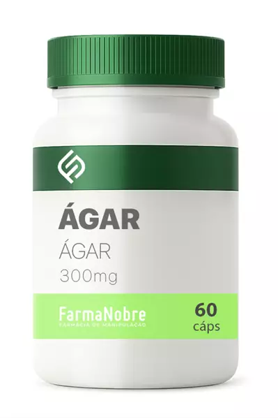Ágar Ágar 300mg 60 Cápsulas