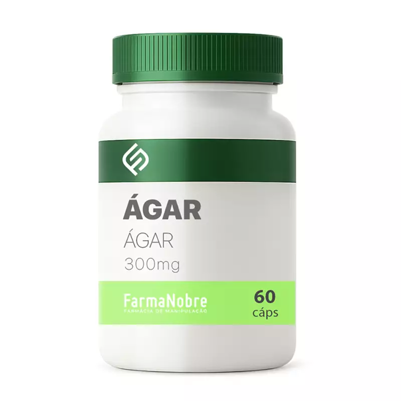 Ágar Ágar 300mg 60 Cápsulas