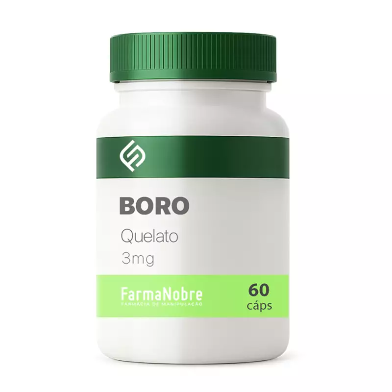 Boro (Quelato) 3mg 60 Cápsulas