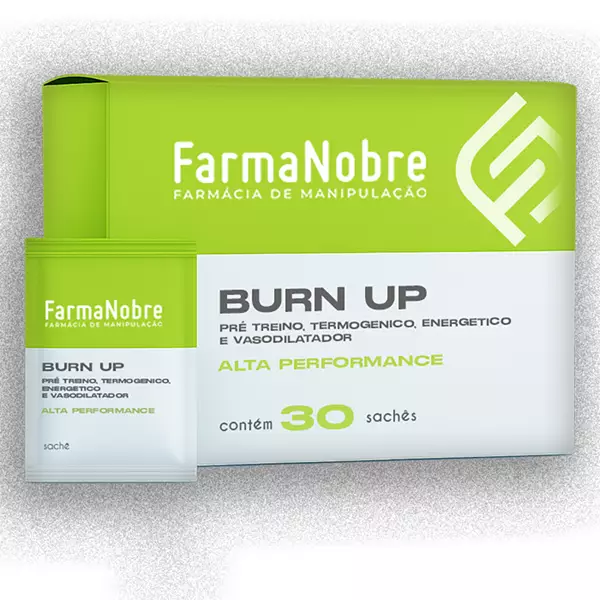 Burn Up - Pré-treino, Termogênico, Energético e Vasodilatador - 30 sachês