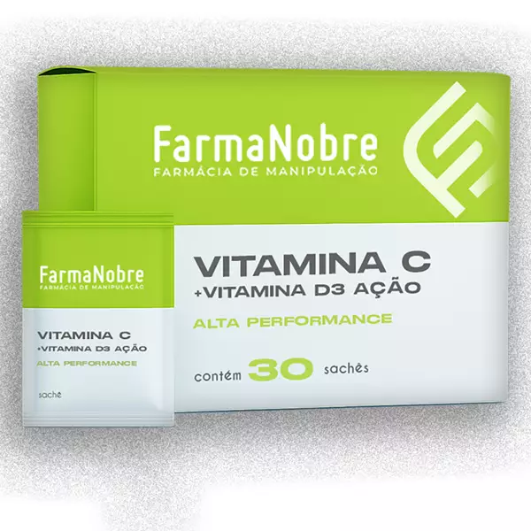 Vitamina C + Vitamina D3 + Zinco Ação - 30 sachês