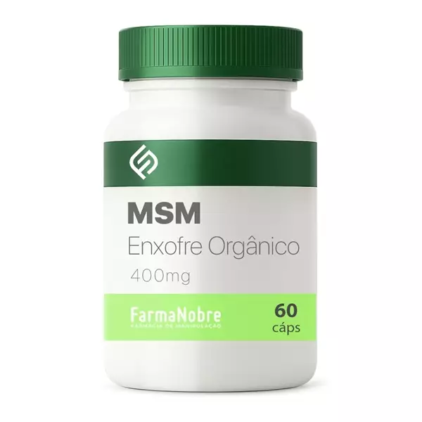 MSM Enxofre Orgânico 400mg - 60 Cápsulas