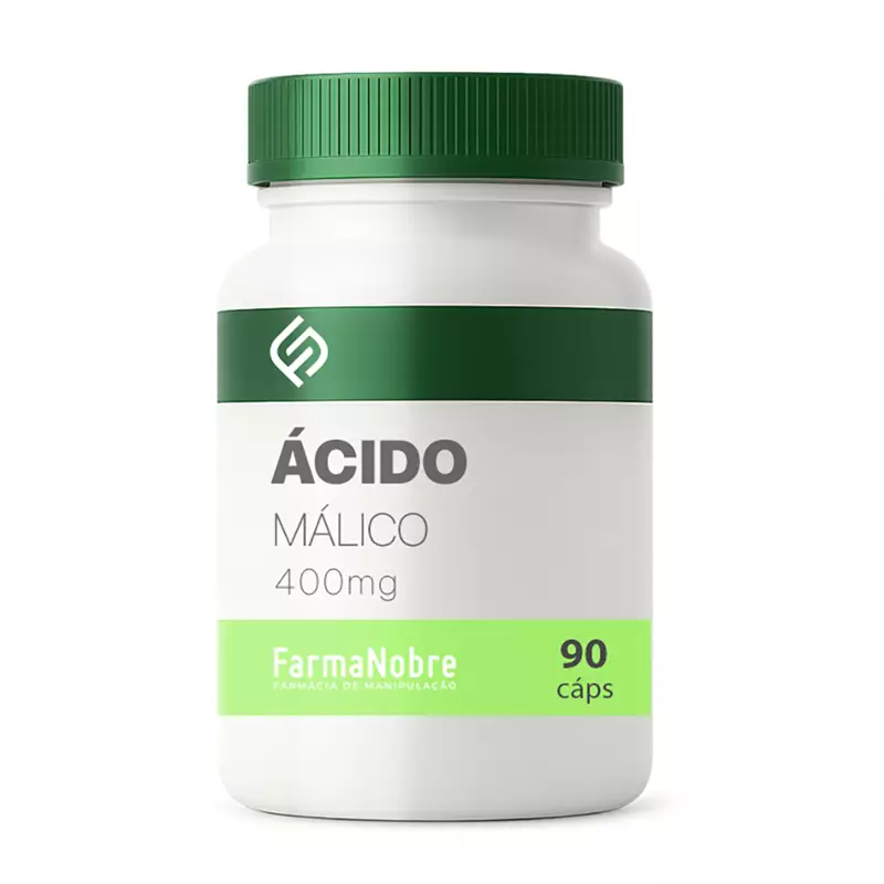 Ácido Málico 400mg 90 Cápsulas.