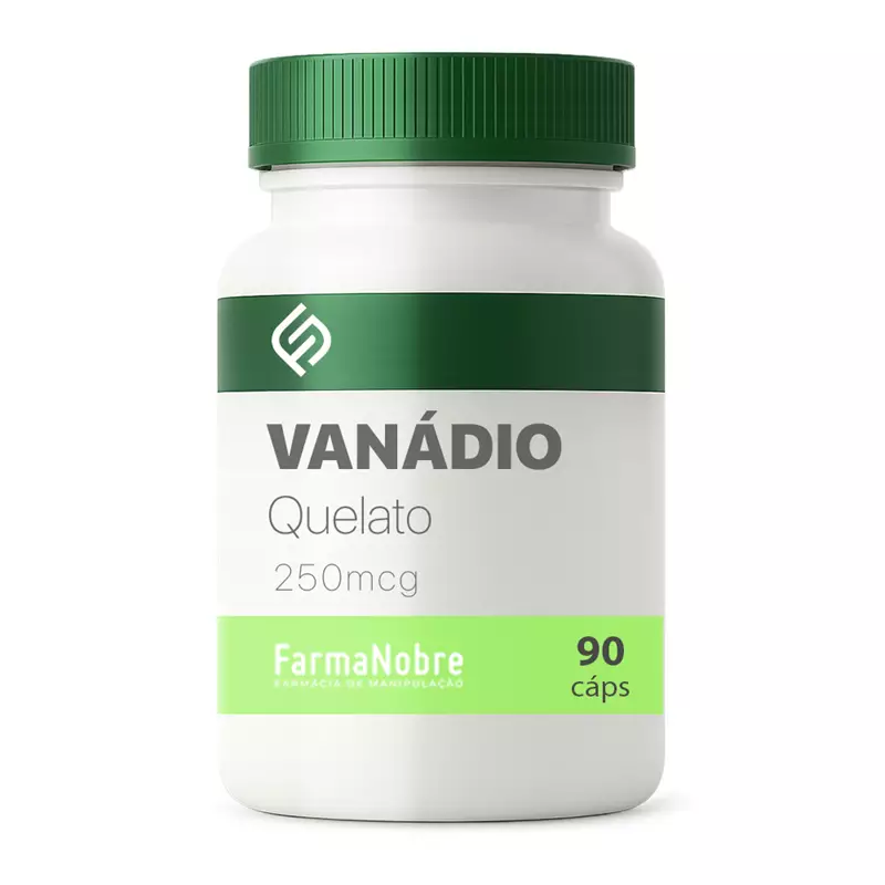 Vanádio Quelato 250mcg - 90 cápsulas