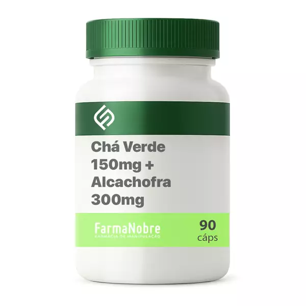 Chá Verde 150mg + Alcachofra 300mg - 90 Cápsulas