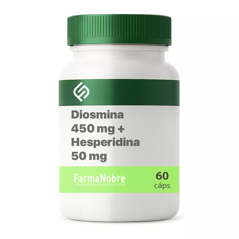 Diosmina 450 mg + Hesperidina 50 mg - 60 Cápsulas