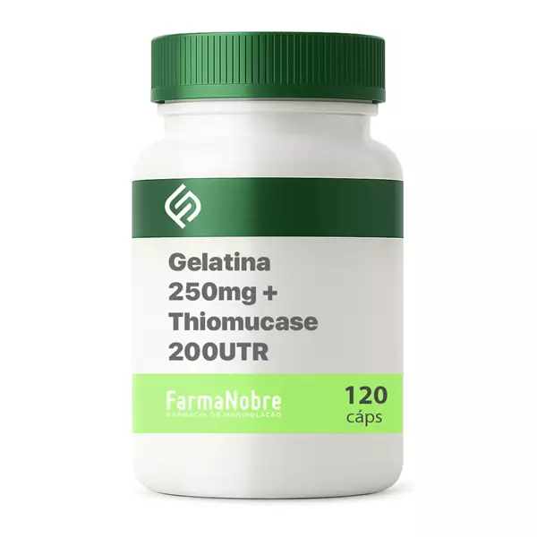 Gelatina 250mg + Thiomucase 200UTR - 120 Cápsulas