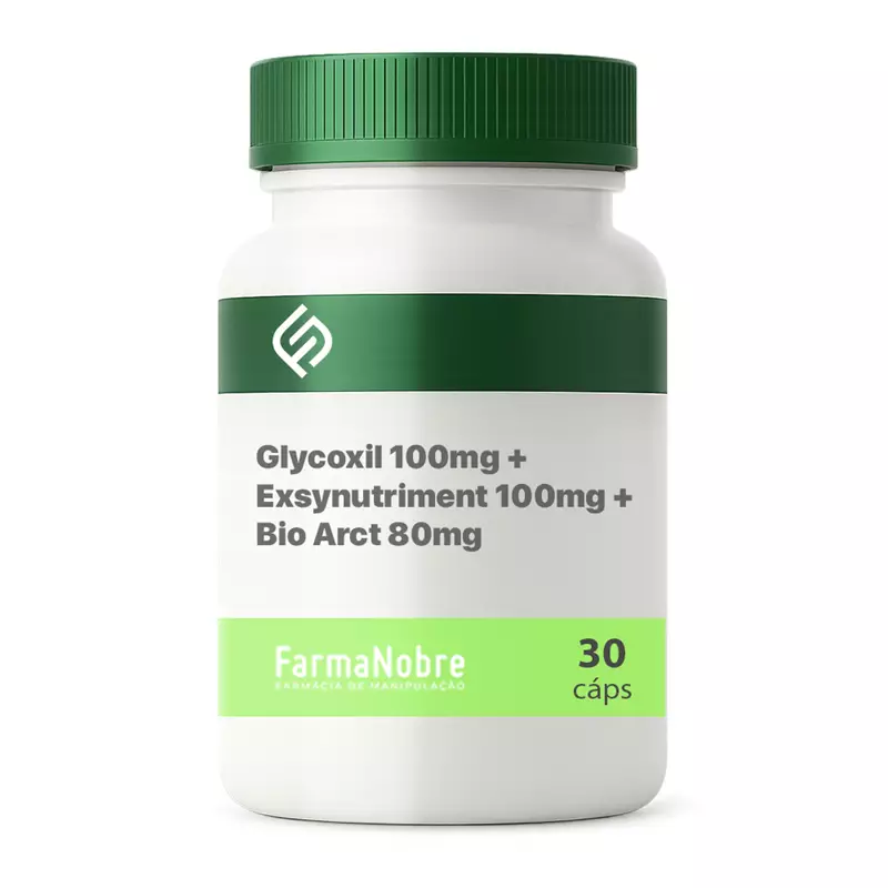 Glycoxil 100mg + Exsynutriment 100mg + Bio Arct 80mg - 30 Cápsulas